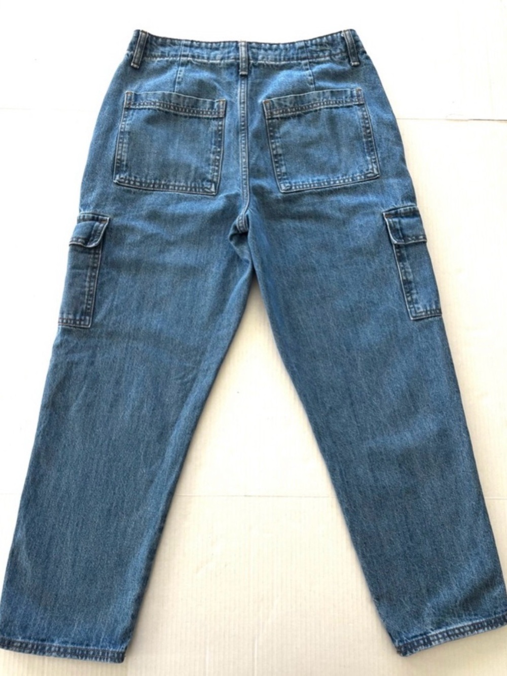 Universal Thread Medium Blue Cargo Mid Rise Denim Jeans - Picture 5 of 5